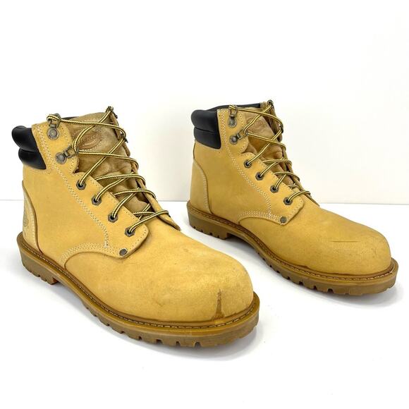 Dickies Raider Plus-ST EH Men Work Safety Boots Size 13 Yellow Leather Steel Toe main image 14